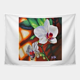 White Orchids or Phalaenopsis Tapestry