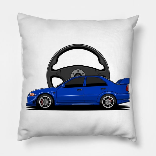 Blue EVO Pillow by turboosted