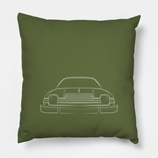 AMC Pacer - front stencil, white Pillow