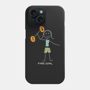 Funny Womens Fire Dancer Phone Case