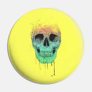 Pop art skull Pin