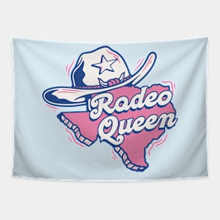 Retro Texas Rodeo Queen Cartoon Tapestry