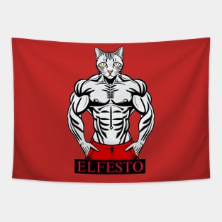 Swole Cat Tapestry