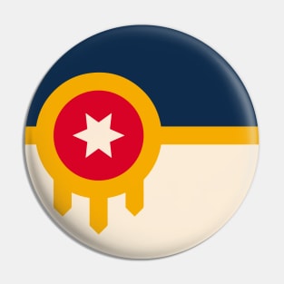 Tulsa, Oklahoma City Flag Emblem Pin