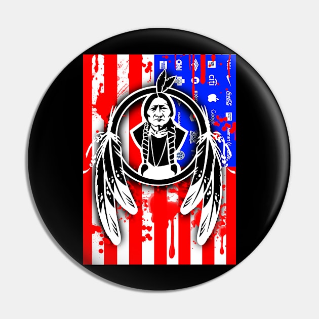 TATANKA - IYOTANKA 3 (Flag) Pin by GardenOfNightmares