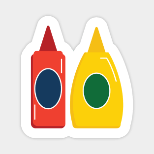 Ketchup and Mustard Magnet