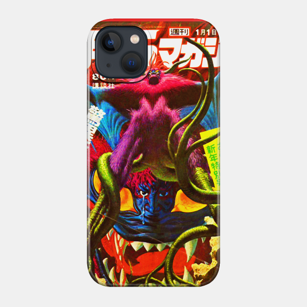 Japanese Vintage Kaiju - Kaiju - Phone Case