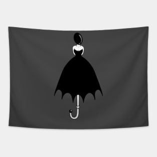 Lady umbrella Tapestry