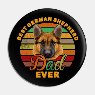 Best German Shepherd Dad Ever Pin