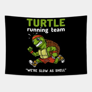 Turtle Running Team Tapestry