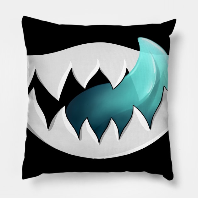 Sharp Teefs Pillow by Keaderi