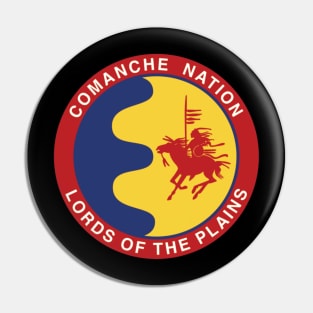 Comanche Nation Seal Lords Of The Plains Pin