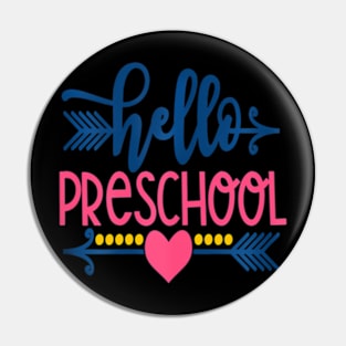 Hello Preschool Teacher Kids Back To School Pin