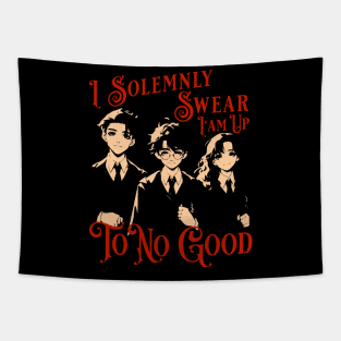 I Solemnly Swear I'am up to No Good HP School of Magic Tapestry