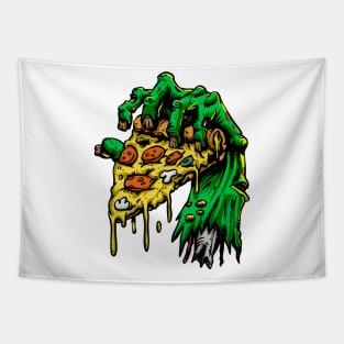 Scary Hand Pizza Tapestry