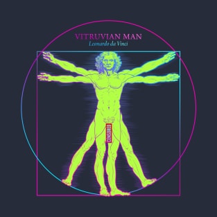 Vitruvian man in pop art style T-Shirt