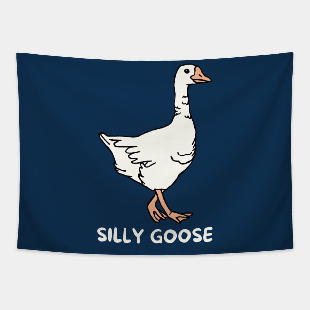 Silly Goose Pocket Patch Tapestry by Downtown Rose