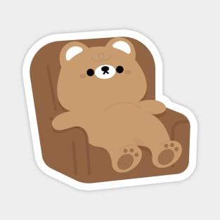 Lazy bear Magnet