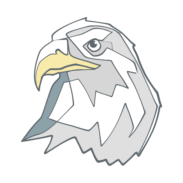 Hand drawn eagle head illustration by bernardojbp