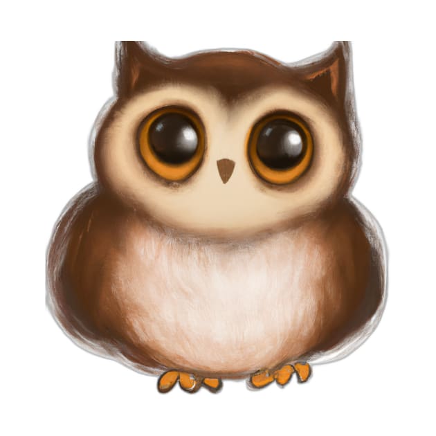 Cute Owl Drawing by Play Zoo