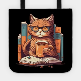 I Just Want To Drink Coffee And Reading Book - Love Pet My Cat Tote