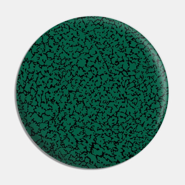 Emerald Green Abstraction Pin by matise