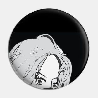 Portrait hidden girl Pin