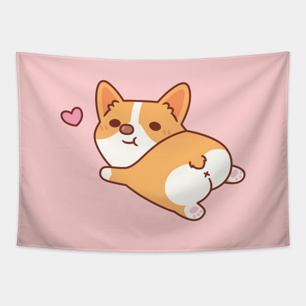 Cute Corgi Dog With Cute Butt Tapestry by rustydoodle