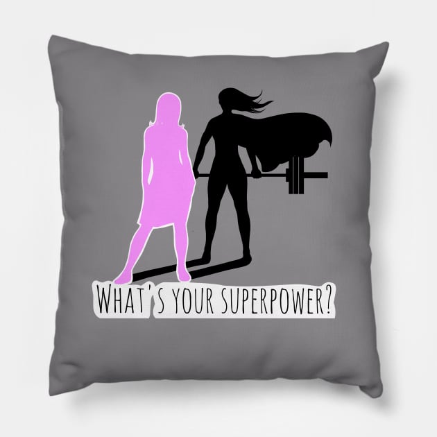 fitness girl, gym girl, fitness, weightlifting girl Pillow by TimAddisonArt