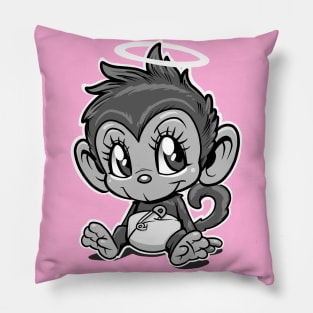 Monkeygirl Pillow