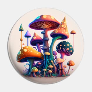 Mushroom Garden Pin