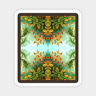 Botanical nature pattern Magnet