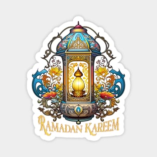 Art Deco Ramadan Fanous Lantern Magnet