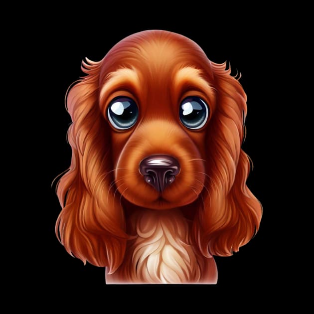 Barkfectly Pawsome Irish Setter by Art By Mojo