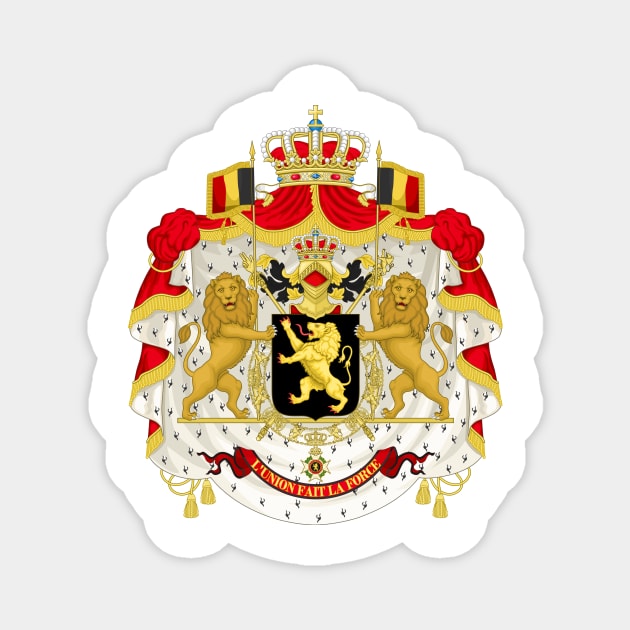 Middle coat of arms of Belgium Magnet by Flags of the World