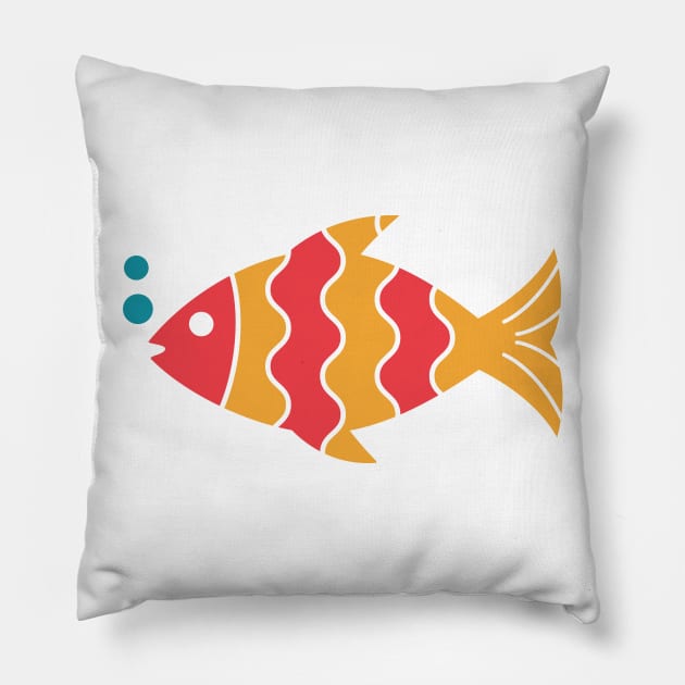 Tropical Fish Pillow by SWON Design