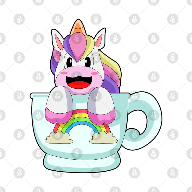 Unicorn Mug Rainbow by Markus Schnabel