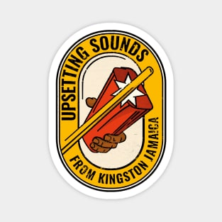 upsetting sounds from kingston jamaica cowbell Magnet