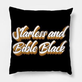 Starless and Bible Black (King Crimson) Pillow