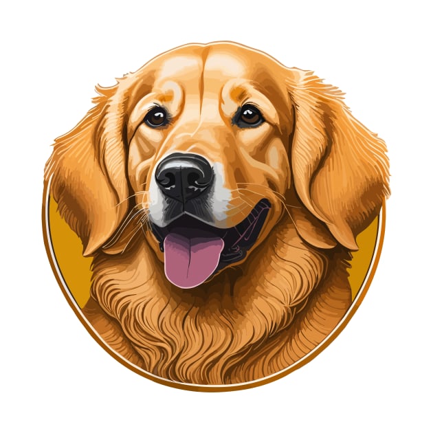 Golden Retriever Portrait by SpriteGuy95