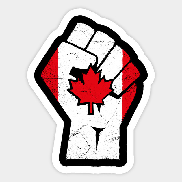 Canadian Pride National Flag Travel Souvenir Canadian Flag Sticker Teepublic Uk