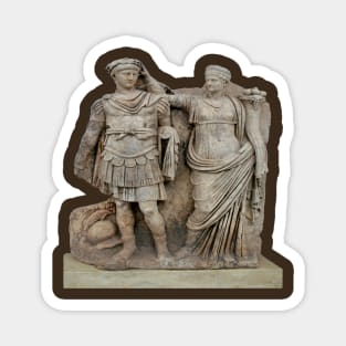 Nero and His Mother, Agrippina Roman Statue Magnet