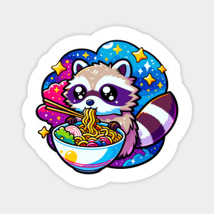 Space Raccoon Ramen Magnet