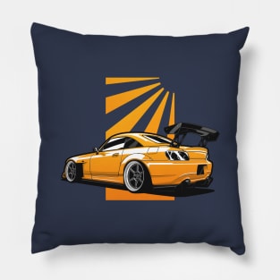 Yellow Honda S2000 Widebody Pillow