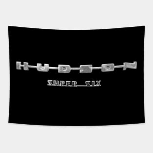 Hudson Super Six 1940s vintage car badge Tapestry