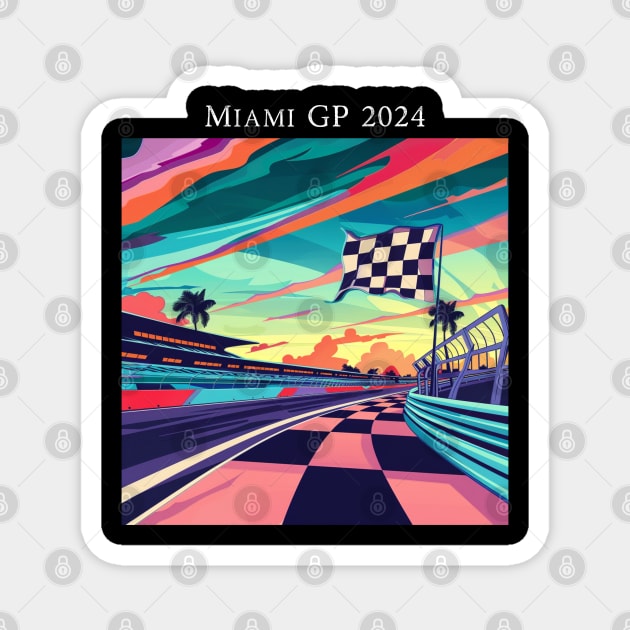 2024 Miami Grand Prix F1 T-Shirt - Merchandise | Unique F1 Tracks Design | Limited Edition | Perfect Gift for Miami F1 Fans Magnet by pitshopmerch@gmail.com