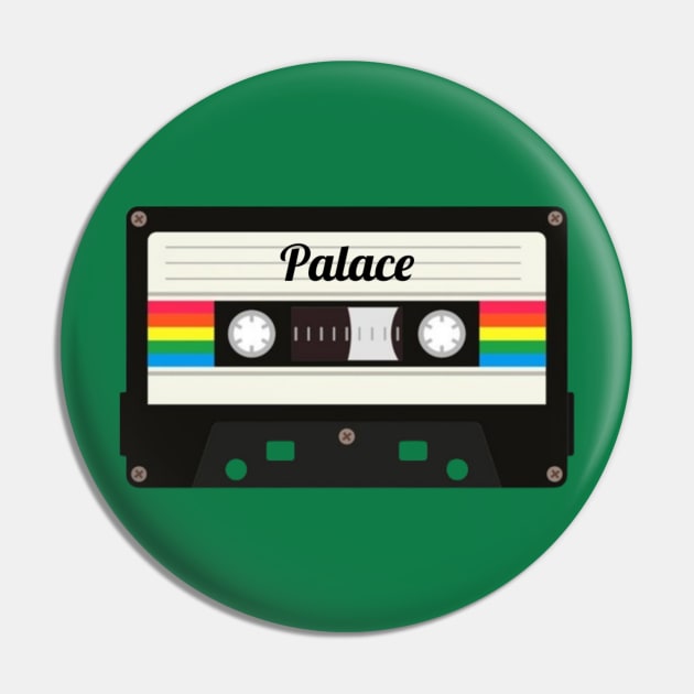 Palace / Cassette Tape Style Pin by GengluStore