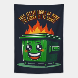 Dumpster fire Tapestry