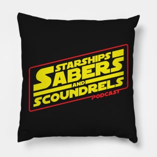 Starships, Sabers, & Scoundrels Main Show Logo Pillow