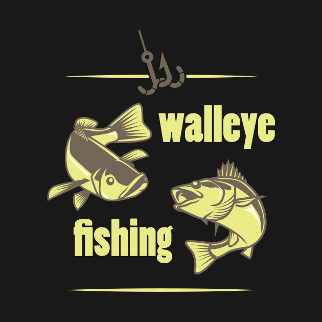 Walleye Fishing TShirt | Pike Perch Gift for Fisherman by TellingTales